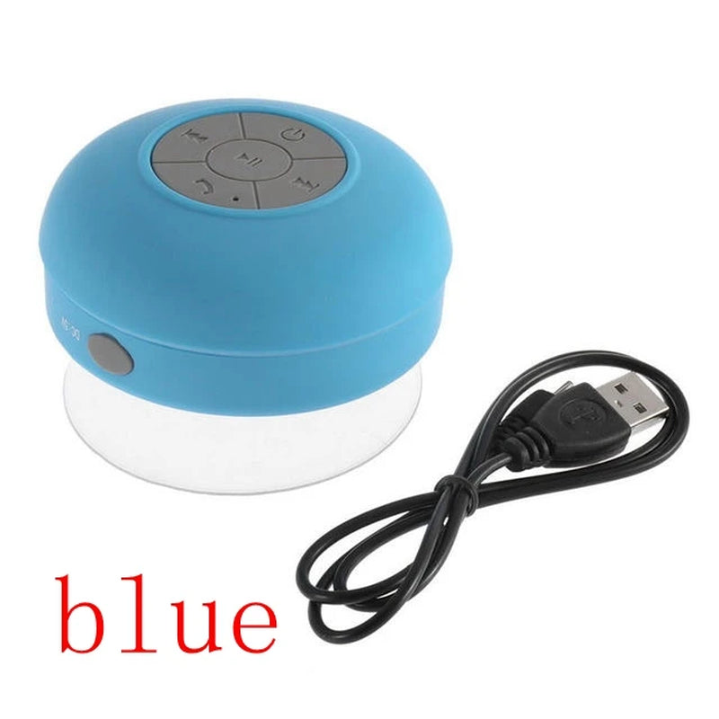 Portable Waterproof Bluetooth Speaker – Shower, Bathroom, & Outdoor Mini Loudspeaker