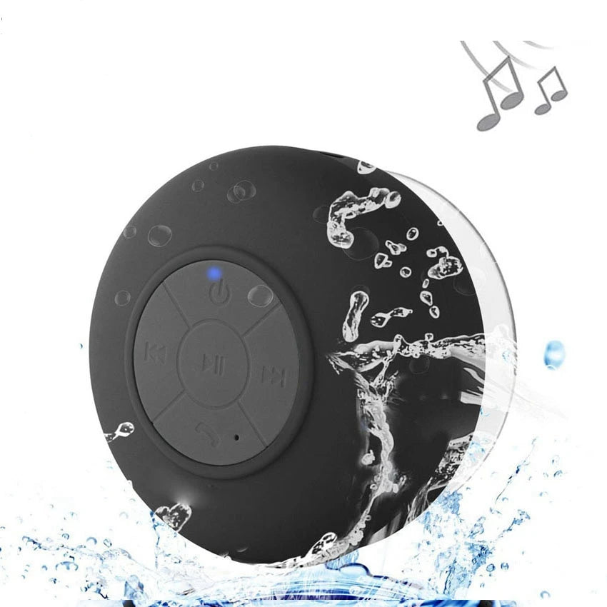 Portable Waterproof Bluetooth Speaker – Shower, Bathroom, & Outdoor Mini Loudspeaker